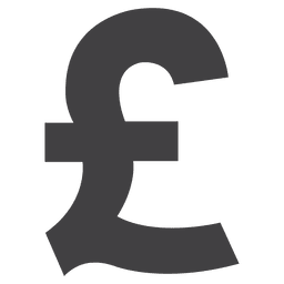 Ícone de libra britânica Desenho PNG