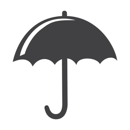 Flat umbrella icon PNG Design