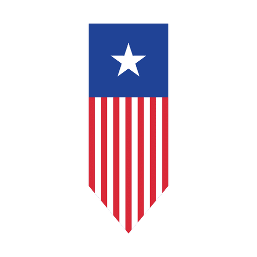 Cinta de punta de flecha de bandera de Estados Unidos Diseño PNG