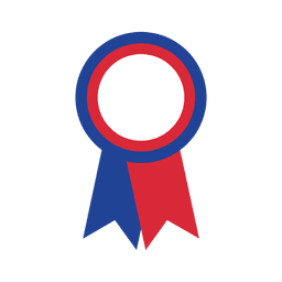 Insignia con estampado de bandera de Estados Unidos Diseño PNG
