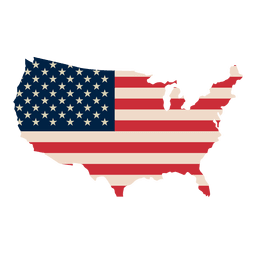 Bandera de Estados Unidos imprimir mapa Diseño PNG