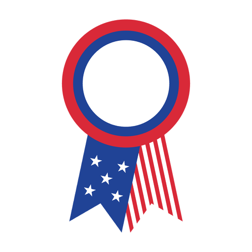 Download Usa flag ribbon badge - Transparent PNG & SVG vector file