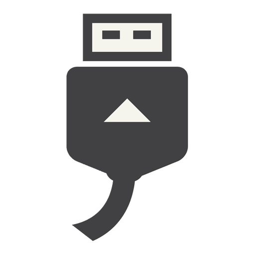 USB-Kabel flaches Symbol PNG-Design