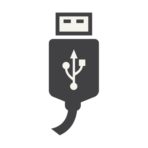 Usb charger cable icon PNG Design