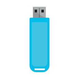 USB Flat Pendrive Symbol PNG-Design