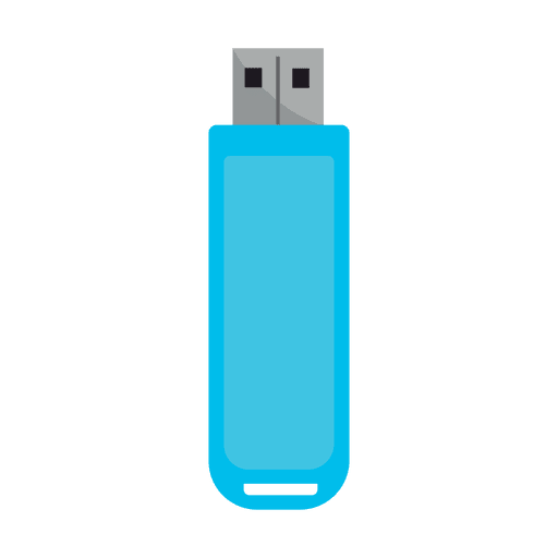 USB Flat Pendrive Symbol PNG-Design