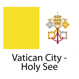 Vatican city holy see national flag PNG Design