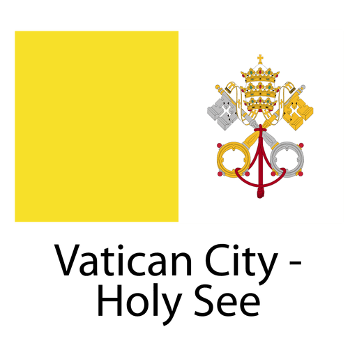 Vatikanstadt heilig sehen Staatsflagge PNG-Design