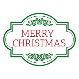 Vintage redondeado sello de navidad Diseño PNG