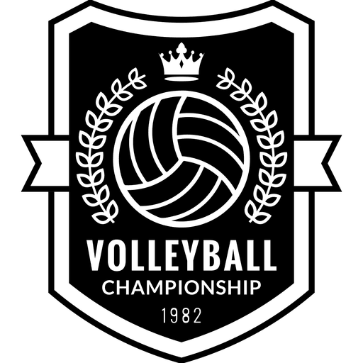 Emblema de voleibol Desenho PNG