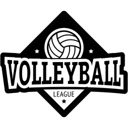 Logo de voleibol Diseño PNG