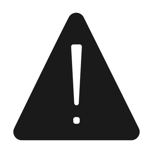 Warning icon.svg PNG Design