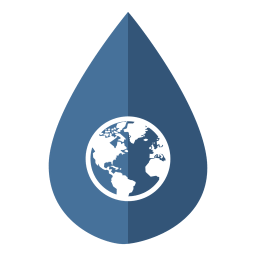 Water day globe icon PNG Design