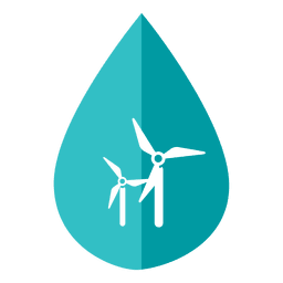 Icono de molino de viento del día del agua Transparent PNG