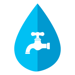 Ícone de torneira de gota d&#39;água Desenho PNG