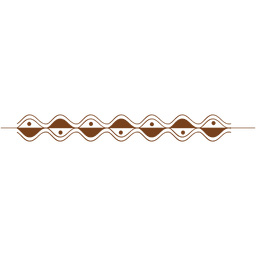 Wave dot border pattern PNG Design