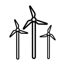 Molino de viento energy.svg Diseño PNG