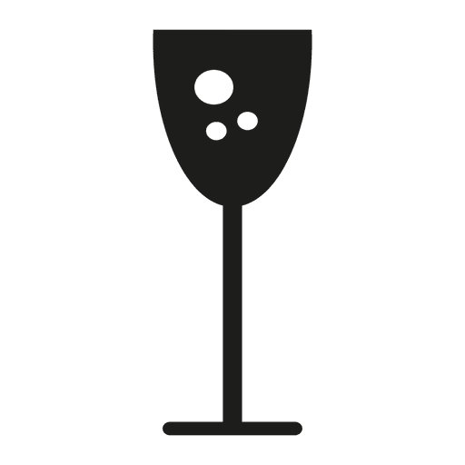 Weinglasikonenschattenbild PNG-Design