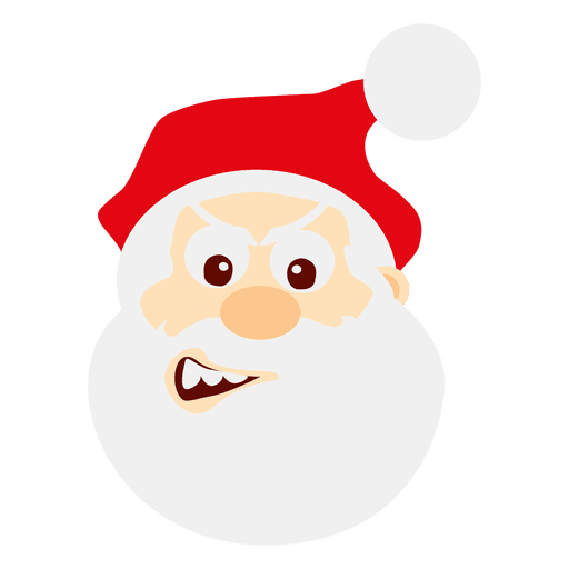 Wink Santa Gesicht Cartoon PNG-Design