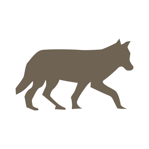 Silhueta de lobo Desenho PNG
