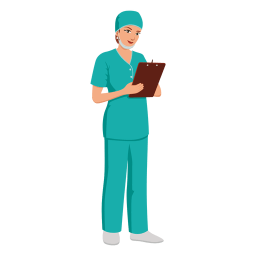 Woman nurse profession cartoon PNG Design