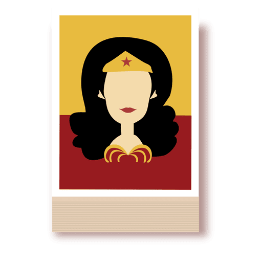 Wonder woman cartoon character PNG Design