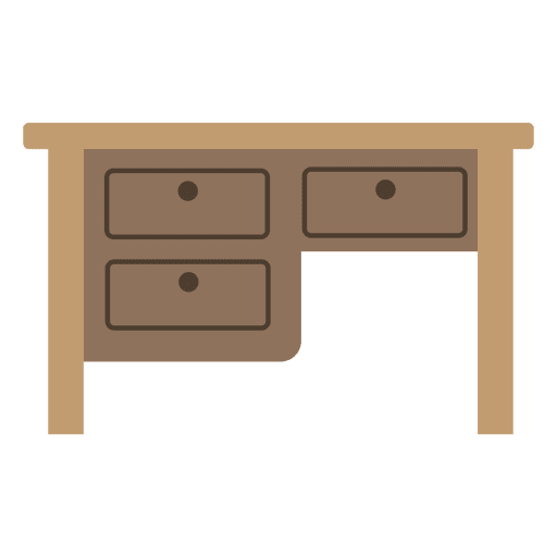 Mesa de lectura de madera Diseño PNG
