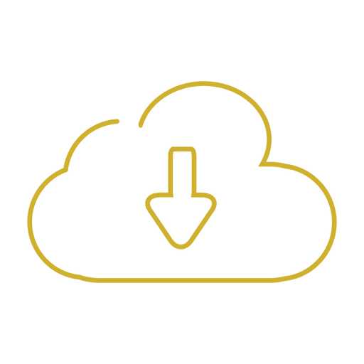 Download Yellow Cloud Arrow Line Icon Svg Transparent Png Svg Vector File