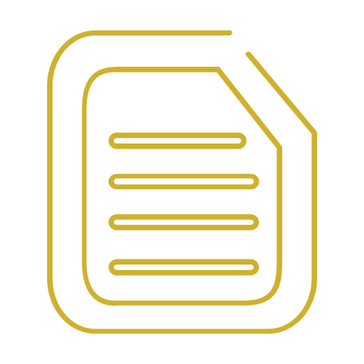Yellow sim line icon.svg PNG Design