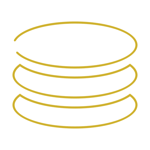 Icono de línea de pila de círculo amarillo.svg Diseño PNG