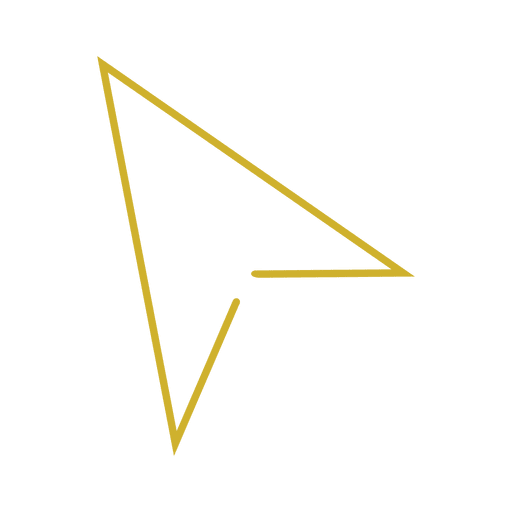 Línea de cursor amarillo icon.svg Diseño PNG