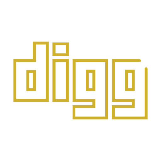 Yellow digg line icon.svg PNG Design