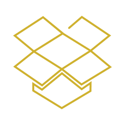 Dropbox amarillo icon.svg Diseño PNG