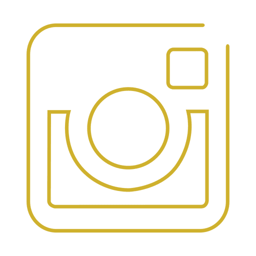 ícone amarelo da linha do instagram.svg Desenho PNG