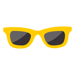 Ícone de óculos de sol amarelos Desenho PNG