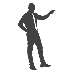 Dedo acusador joven empresario Diseño PNG