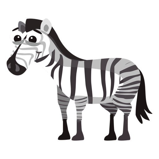 Zebra funny cartoon - Transparent PNG & SVG vector file
