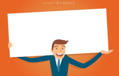 Personaje comercial intercambiable con mensaje editable. Personaje comercial intercambiable con mensaje editable.