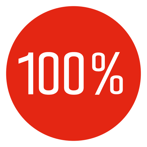 100 percent completed circle infographic PNG Design