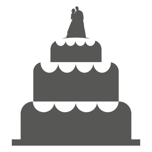 3 layer birthday cake PNG Design