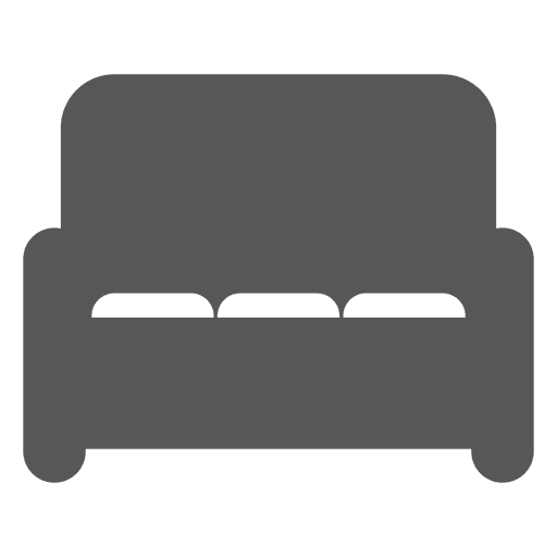 Icono de sof? de 3 plazas Diseño PNG