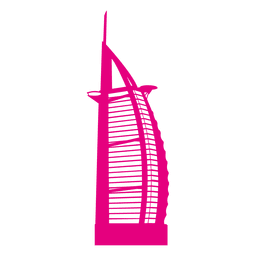 Burj al arab skyline PNG Design Transparent PNG