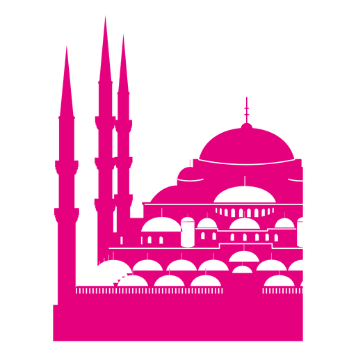 Mezquita del sultán ahmet Diseño PNG