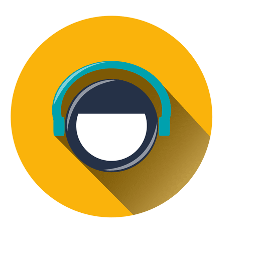 Agent headphone circle icon PNG Design