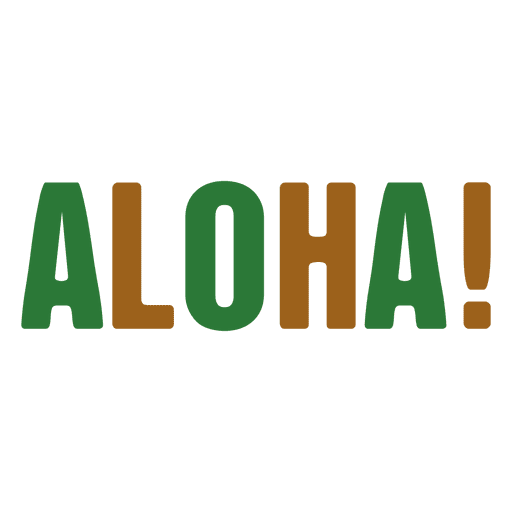Aloha logo PNG Design