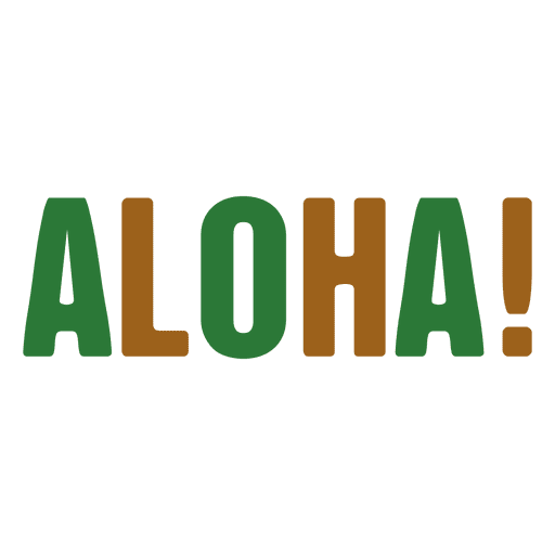 Aloha PNG Designs for T Shirt Merch