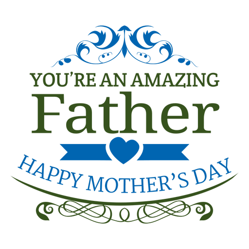 Amazing father badge PNG Design