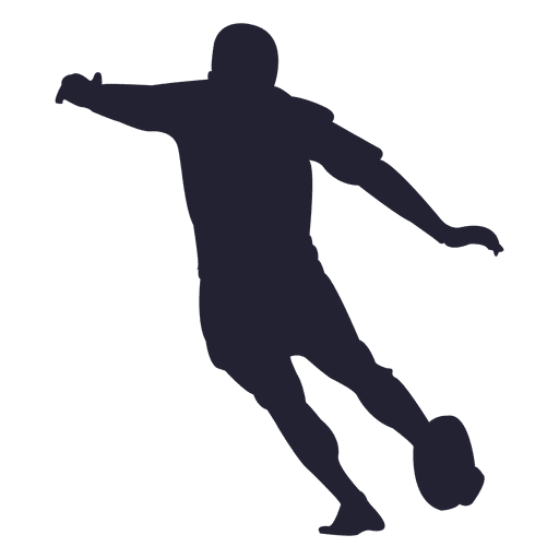 American football player silhouette PNG Design