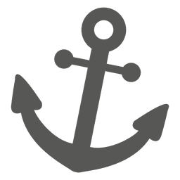 Anchor icon silhouette PNG Design