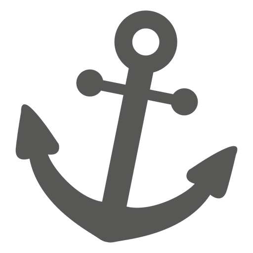 Anchor icon silhouette PNG Design